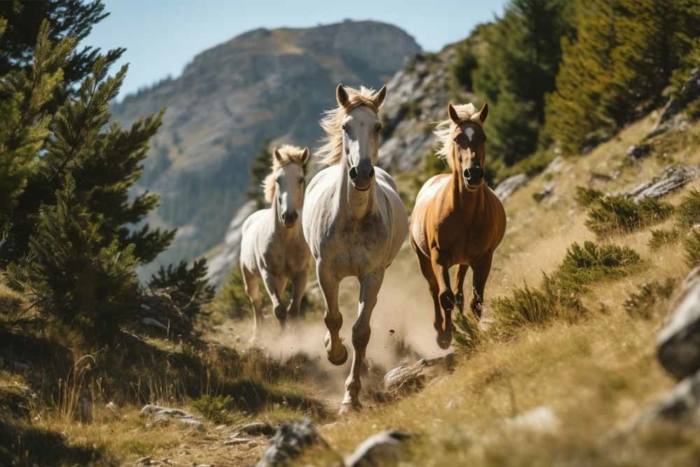 Chevaux au galop. ESNA